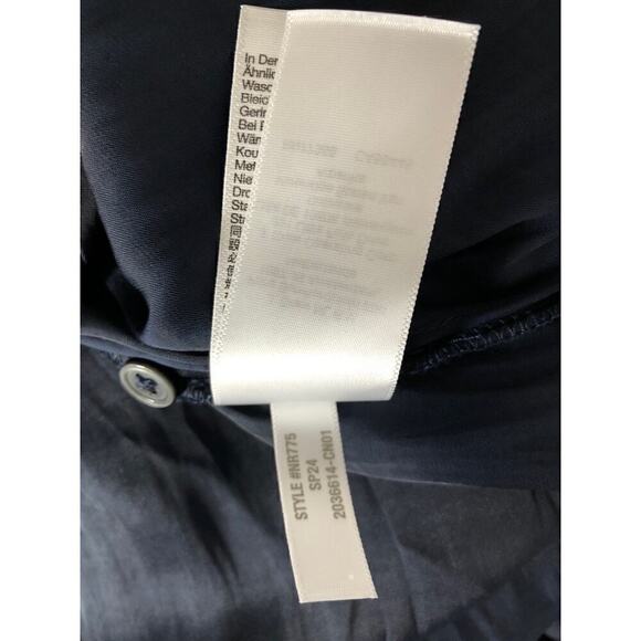 Madewell Button Front Utility Shirtdress in Satin Deep Indigo Blue NWT S - Picture 13 of 14